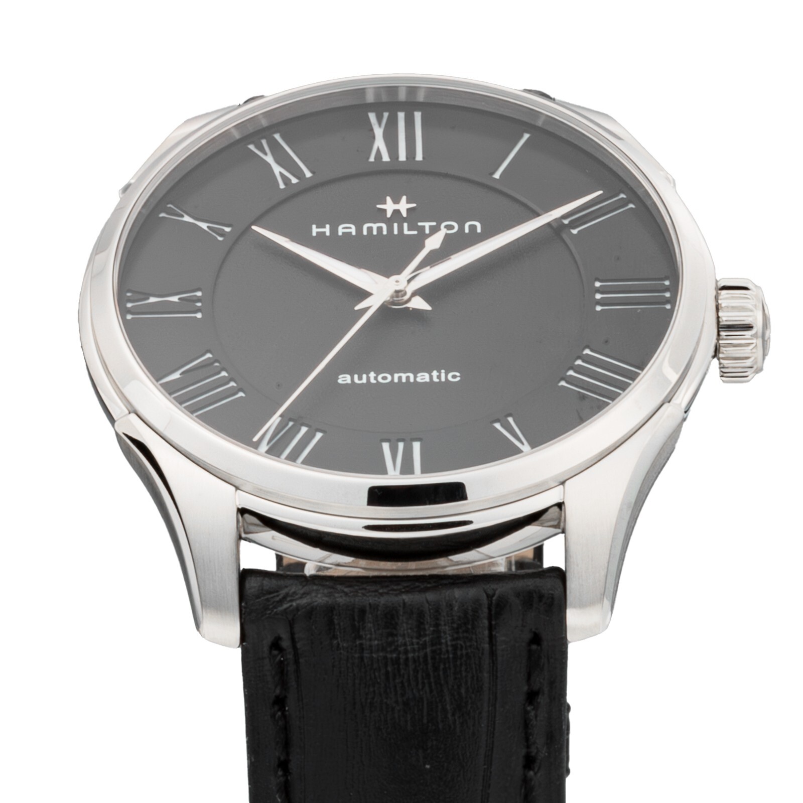 Pre-owned Hamilton Jazz Master H42535730 Automatic Stainless Steel Leather Men's