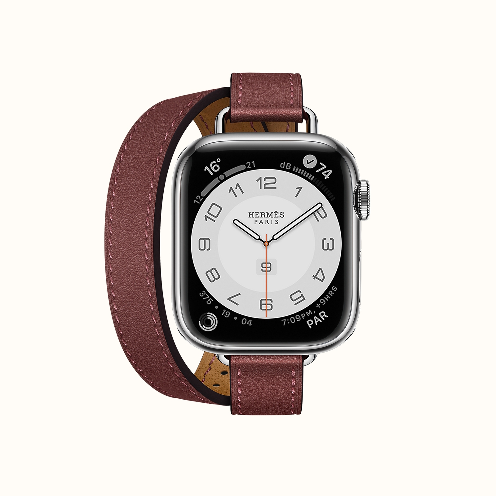 Apple Watch Series 7 41mm Hermès Hermes SS Double Tour Rouge Apple Watch Series 7 41mm Hermès Hermes SS Double Tour Rouge