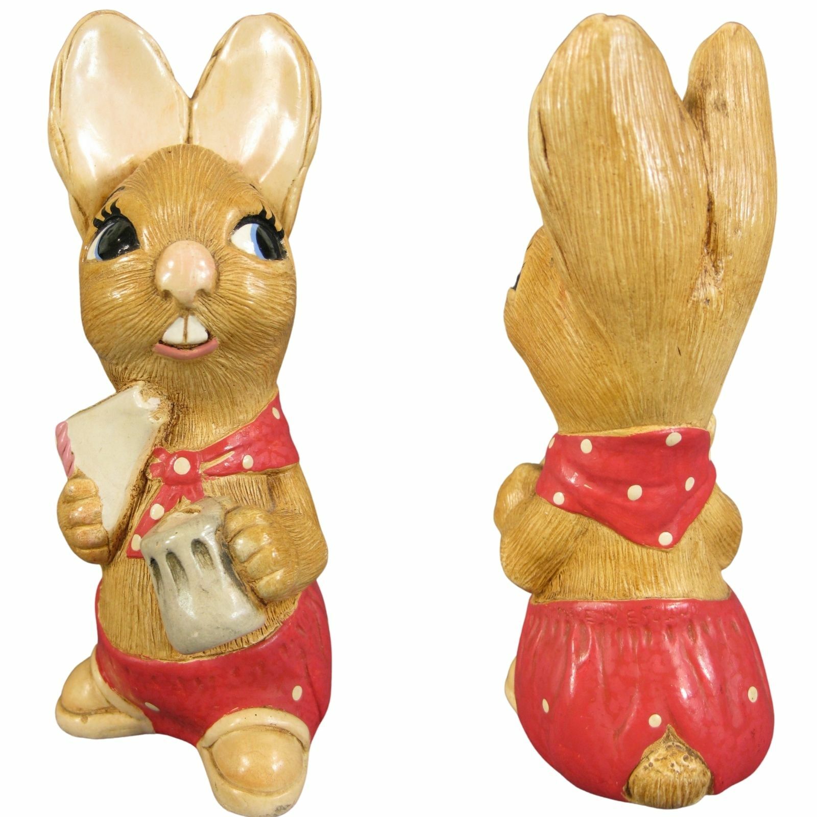 Pendelfin MUNCHER Rabbit Figurine 5.25" Burnley England Hand Painted Stonecraft