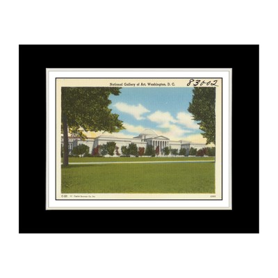 Art Print - Washington DC Postcard - National Gallery of Art, Washington, D. C