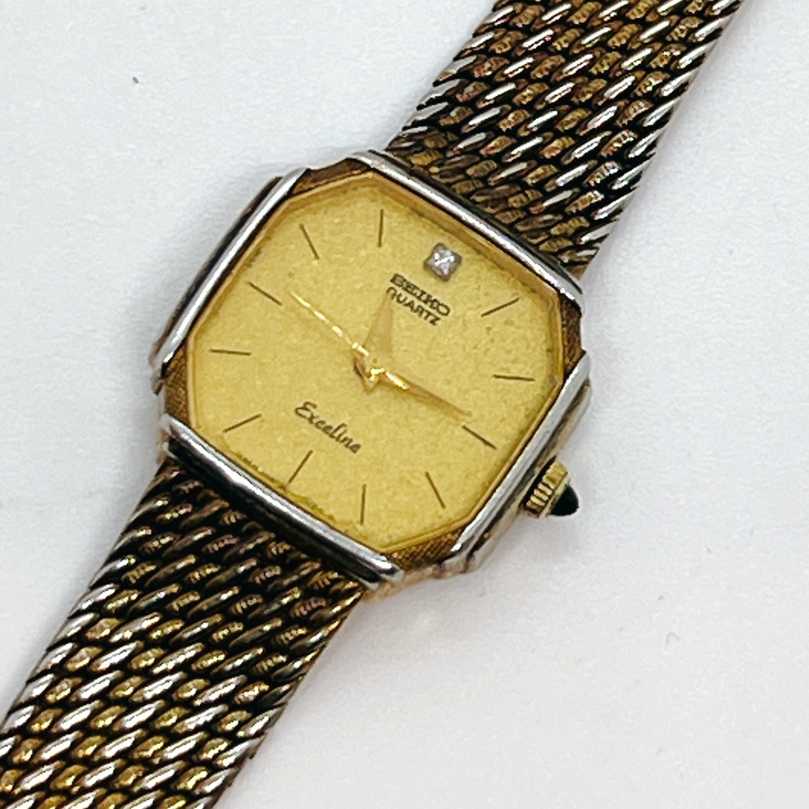ジャンク品セイコー SEIKO エクセリーヌ 10KT⁄SS 7321-5950