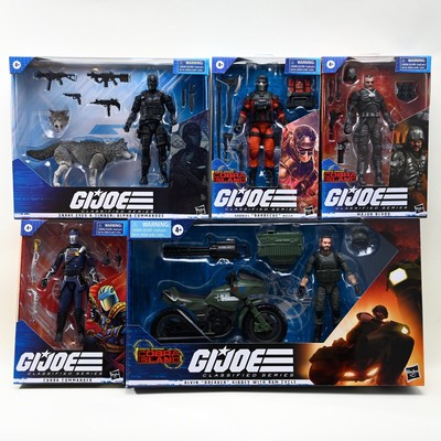 G.I. JOE Classified MAJOR BLUDD BREAKER RAM CYCLE SNAKE EYES TIMBER BBQ KELLY ++