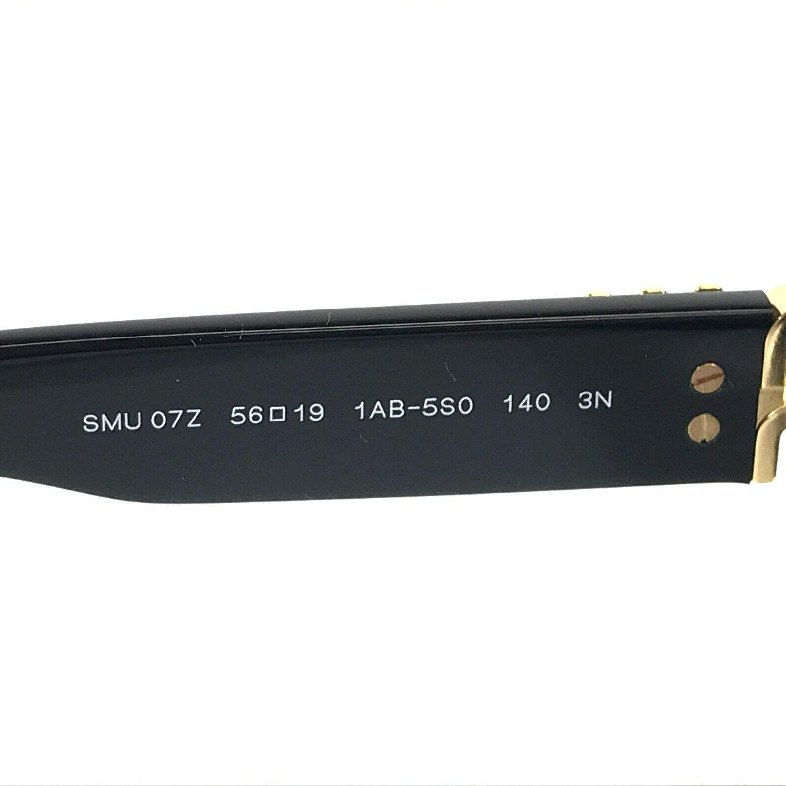 MIU MIU MIU MIU SUNGLASSES SMU07Z 1AB-5S0 SHINY BLACK CAT EYE FRAMES W/ DARK GREY LENSES