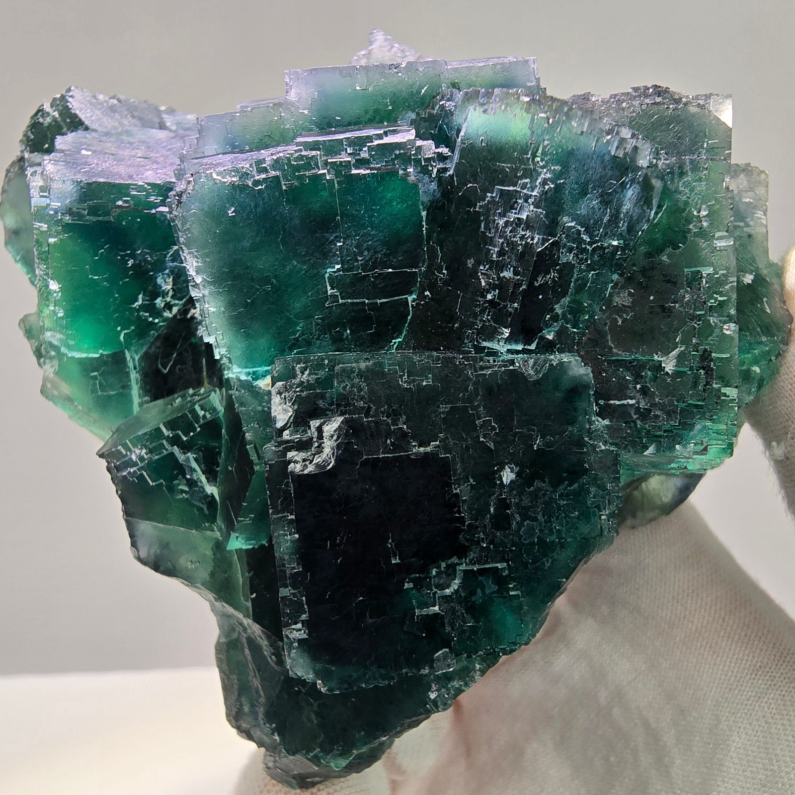 Large Phantom Fluorite Cube Specimen green Okorusu, Namibia 97*92*67mm