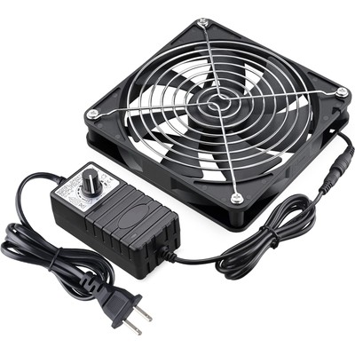 GDSTIME 140mm AC 110V/220V Fan with Speed Controller for Cabinets and Tents