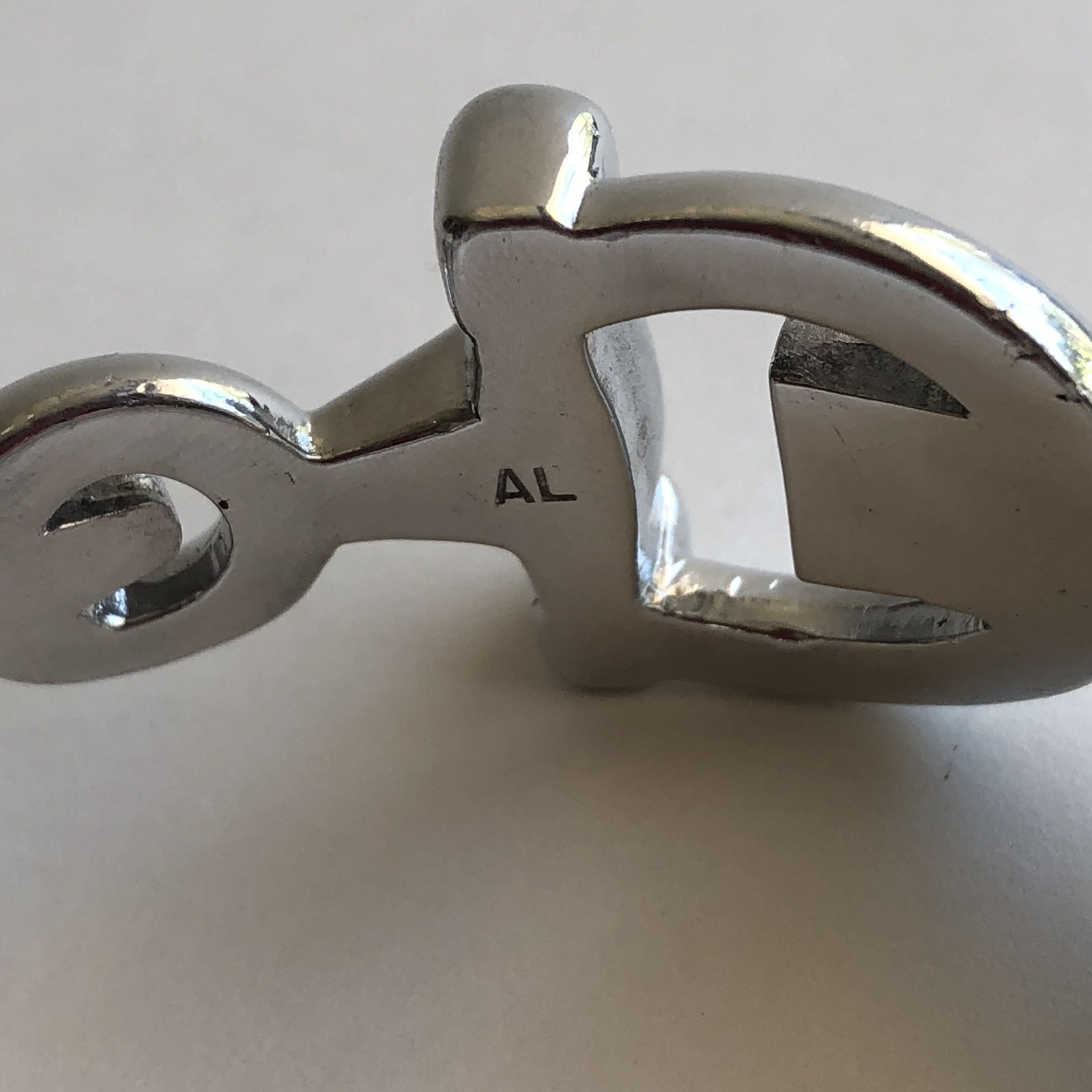 Arthur Court Signed Bangle Bracelet Aluminium 8in Equestrian Horse Bit Jewelry