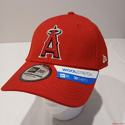 New Era 3930 Los Angeles Angels Flex Fit Wool Med - Large Cap Hat Dead Stock