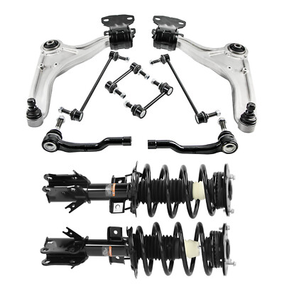 Front Complete Struts Control Arms Tie Rods for 2013-2020 Ford Fusion 2.0L FWD