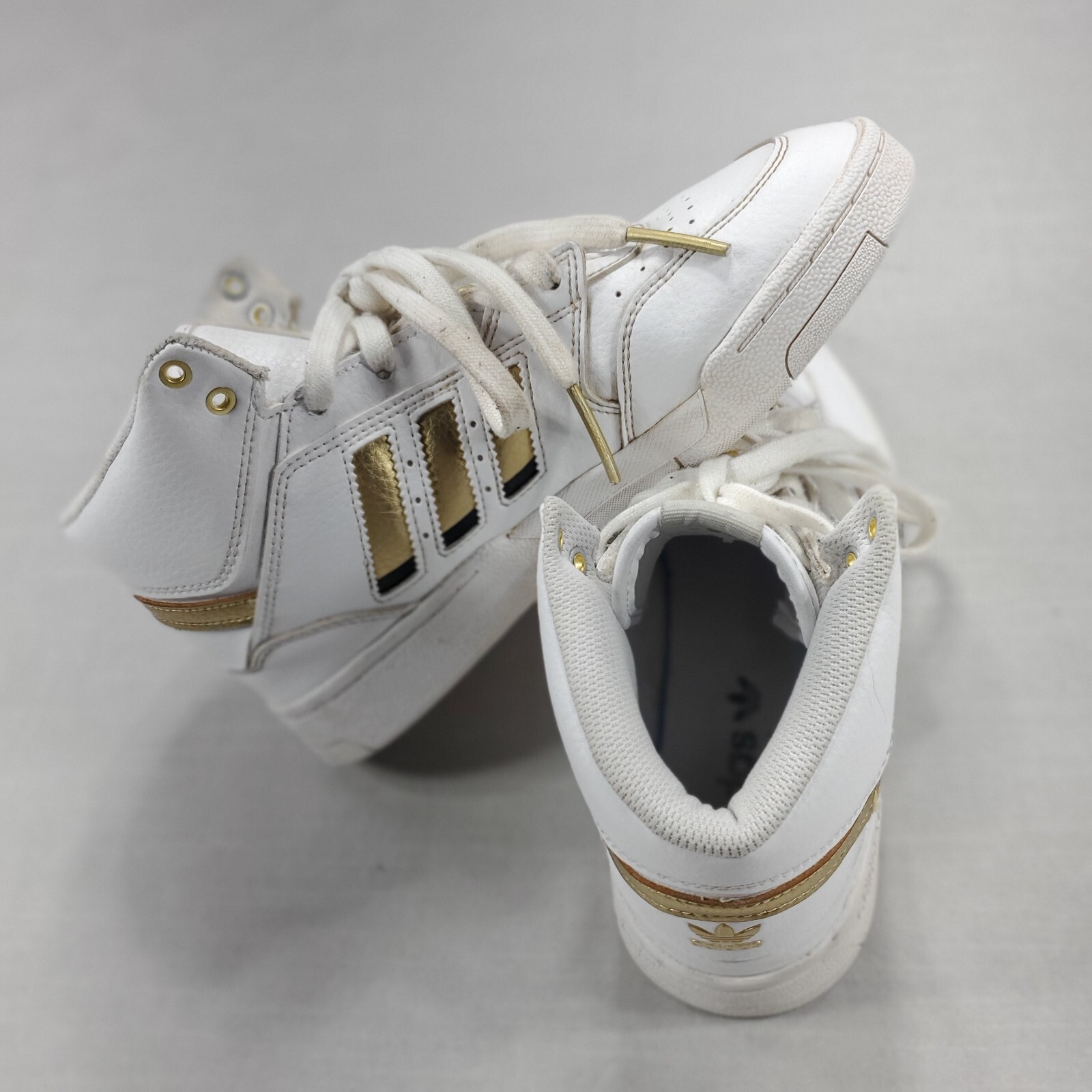 Adidas Originals Drop Step Men's Size 5 White Gold Shoes Adidas Originals Drop Step Men's Size 5 White Gold Shoes