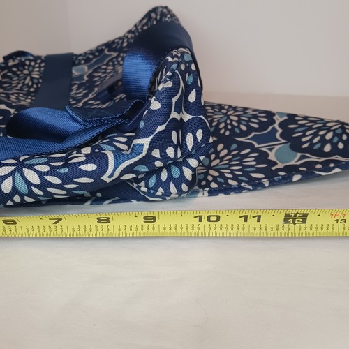 Vera Bradley Messenger Laptop Bag Case Blue "Petal Splash"