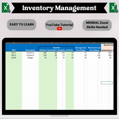Inventory Management with Lead Time Calculations | Supply Chain Spreadsheet