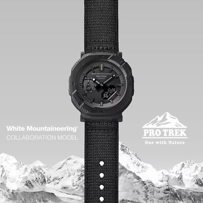 Pre-owned Casio × White Mountaineering Pro Trek Prj-b001wm-1jr Black Bluetooth Watch 2024