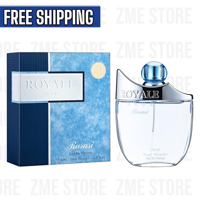 PARFUM Rasasi Royale Blue  perfume  EDP 75 ml عطر رصاصي رويال بلو