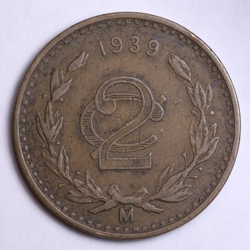 1939 ESTADOS UNIDOS MEXICANOS 2 CENTAVOS Mo B548 XY | eBay