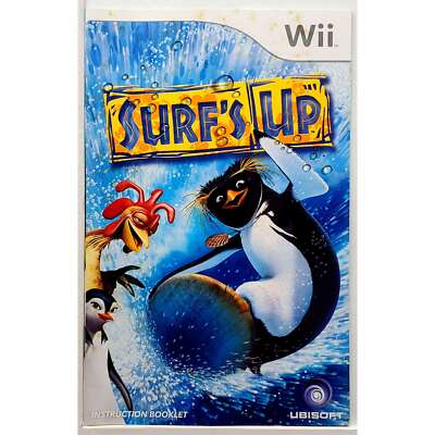 (Manual Only) Surf's Up - Nintendo Wii Original Instruction Booklet Game