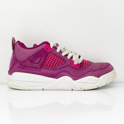 

Баскетбольные кроссовки Nike Girls Air Jordan 4 BQ7671-661 фиолетовые, размер 13C, Фиолетовый, Air Jordan 4