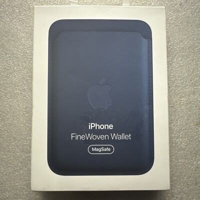 Apple FineWoven Wallet for Magsafe for iPhone - Pacific Blue W/ Find My Feature