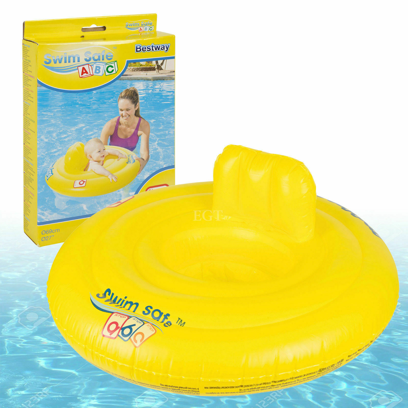 Salvagente Bestway Swim Safe a Mutandina 69cm Per Neonati Sediolina Piscina
