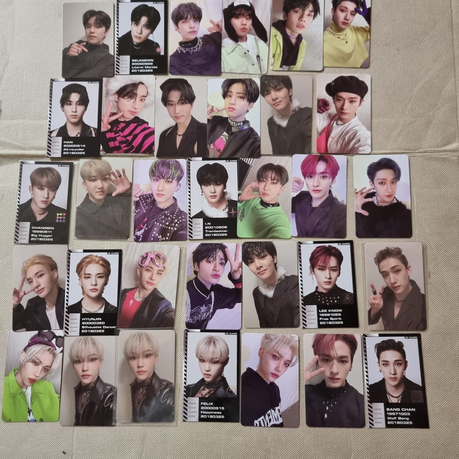 STRAY KIDS 6TH MINI ALBUM ODDINARY OFFICIAL ALBUM ORIGINAL ID Card