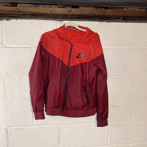本日限定販売！NIKE アウター Nike Red Windrunner Full Zip Up Windbreaker Men's Size M