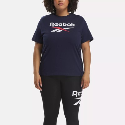 Футболка Reebok Identity с большим логотипом (большие размеры)