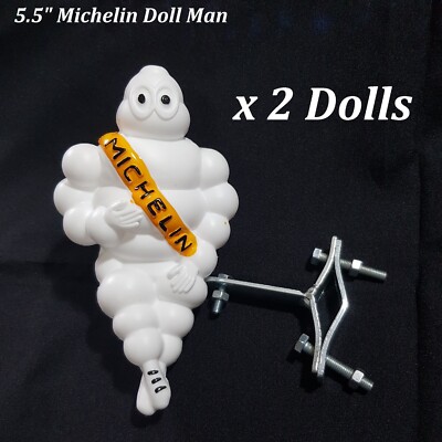 5.5'' Michelin Doll Man Set Bibendum Tire Advertise Truck Decor Standing Model