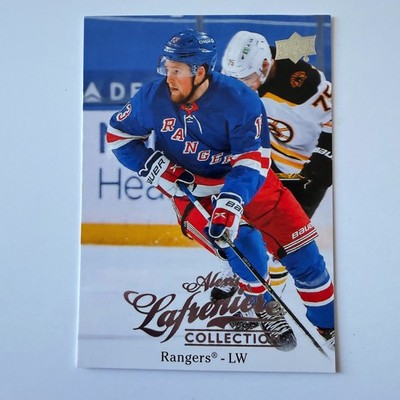 Front of 2020 Upper Deck Alexis Lafrenière Collection #17 Alexis Lafrenière RC
