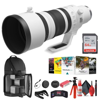 Canon RF 100-300mm f/2.8 L IS USM Lens with 64GB Extreme Pro Card + More
