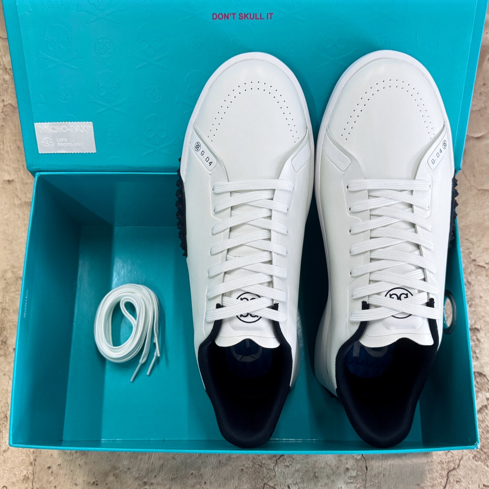 G/Fore Fore G4 G.112 Mens Golf Shoe Sneaker US 10 11 12 SNOW/TWILIGHT