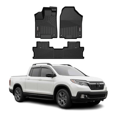 OMAC Premium Floor Mats for Honda Ridgeline 2017-2026 All-Weather Heavy Duty