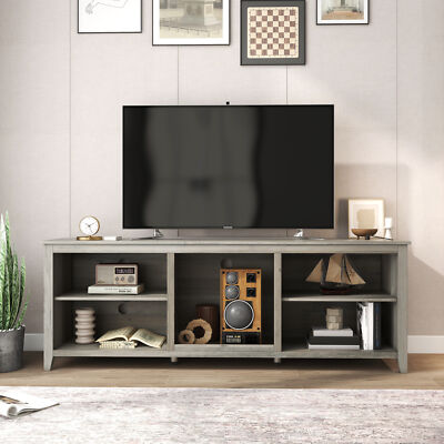 For 60 Inch Tv Media Console Entertainment Center Cabinet Wi