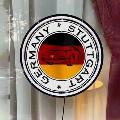 Germany Stuttgart Place Sign Neon Light For Gift Bar Pub Wall Decor 12''x12'' H4