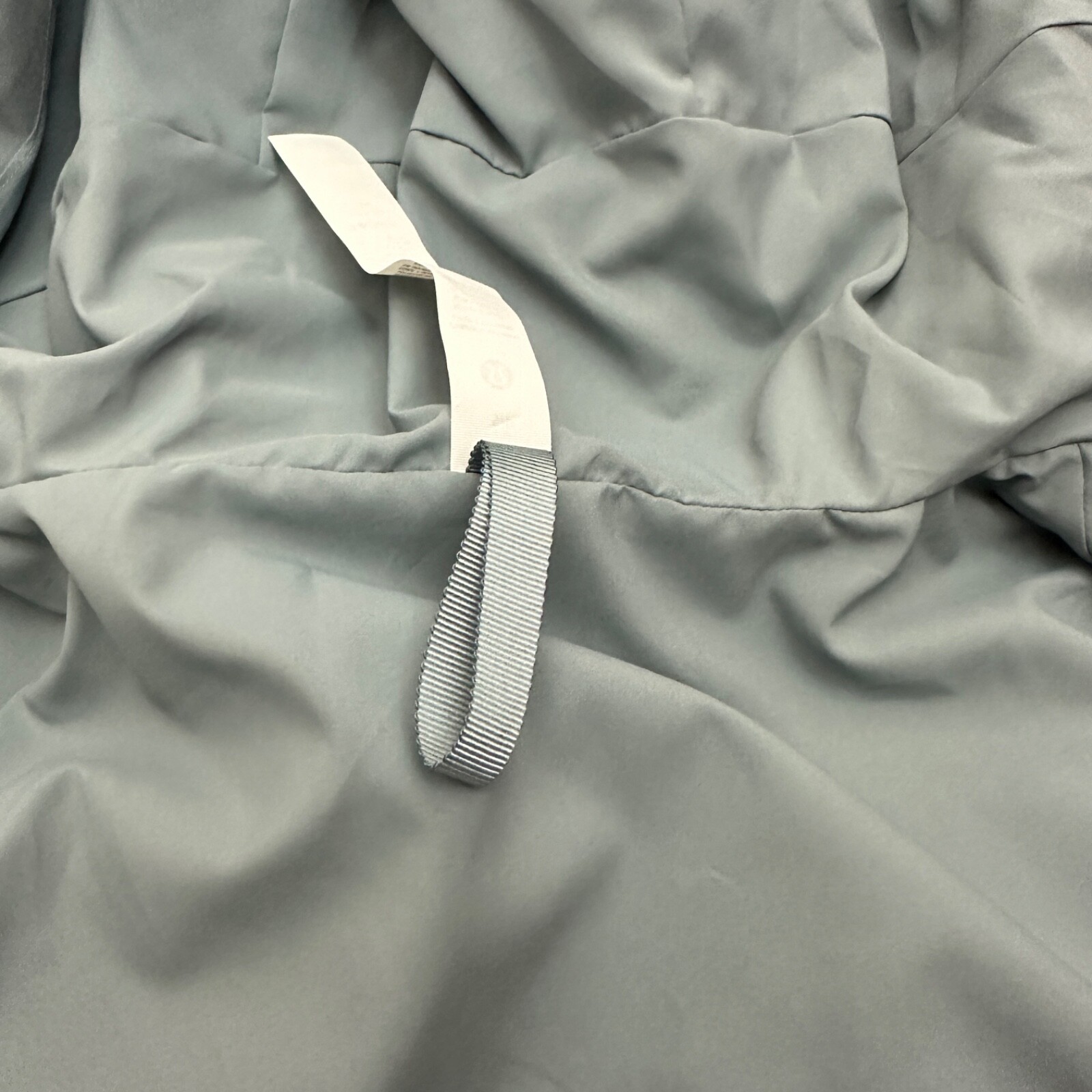 Pre-owned Lululemon Mid-length Waterproof Rain Coat Jacket Bgib Belgian Blue Gray Size L