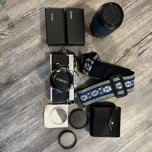 Olympus OM 1 MD W/ 50mm F. Zuiko Lens And Extras | eBay