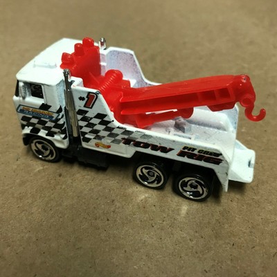 White Tow Rig Hot Wheels Loose Diecast Car HB