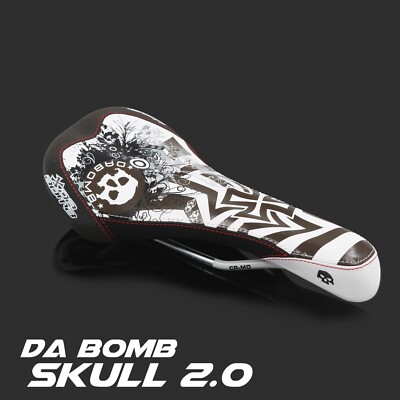 Da Bomb NEW SKULL 2.0 Bike MTB BMX Dirt Jumper Saddle Low Profile Aero Shape