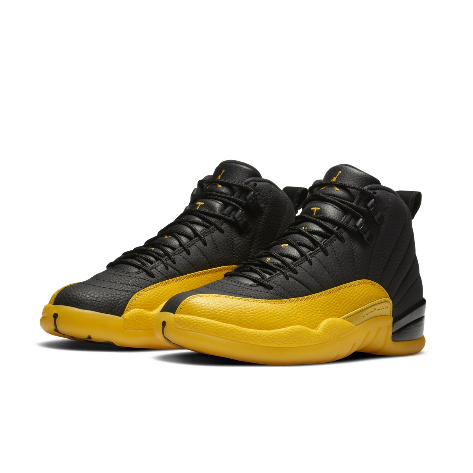 black and yellow jordan 12