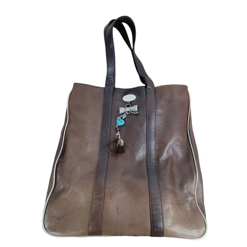 Tarina Tarantino Y2k Leather Bag Tote Shoulder Brown Sample