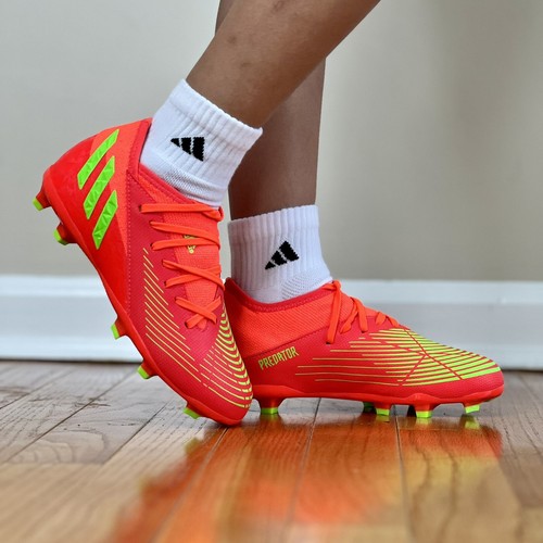 Футбольные бутсы Adidas Predator Edge.3 FG Kids размера 3 y Оранжевого цвета #980