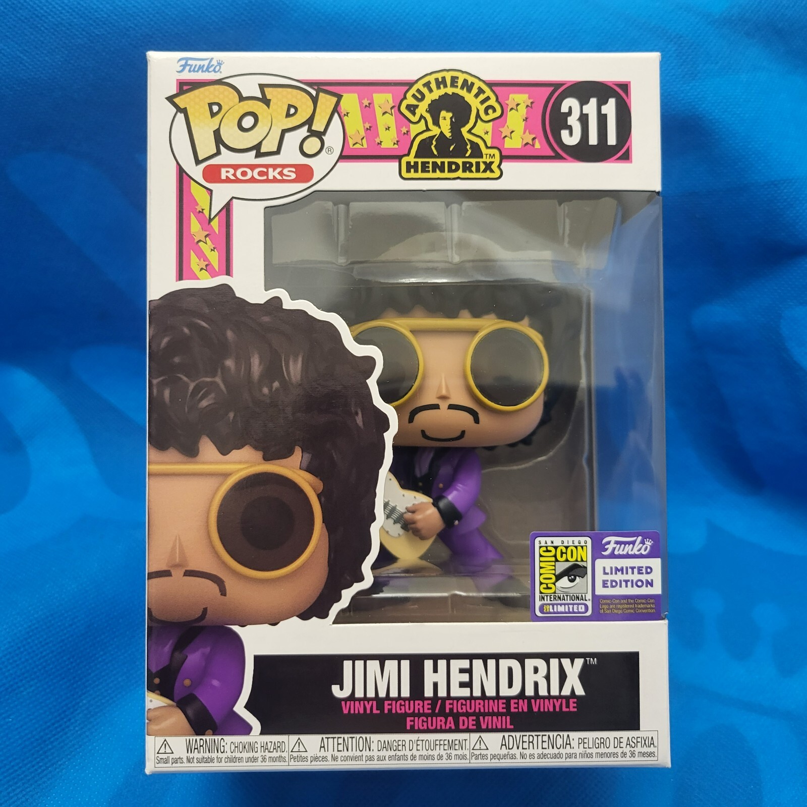 NEW SDCC 2023 FUNKO POP! JIMI HENDRIX (PURPLE HAZE) 1967 SUIT