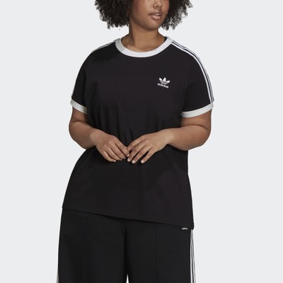 

adidas Originals Футболка Adicolor Classics с 3 полосками (большие размеры) для женщин