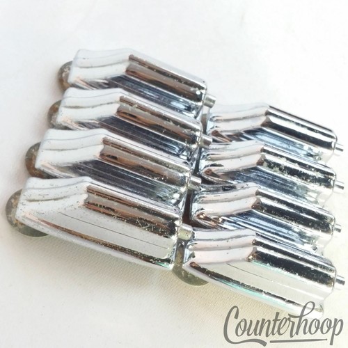 Rogers Beavertail Bass Drum Lugs8x Chrome Cleveland Powertone Holiday Vintage60s