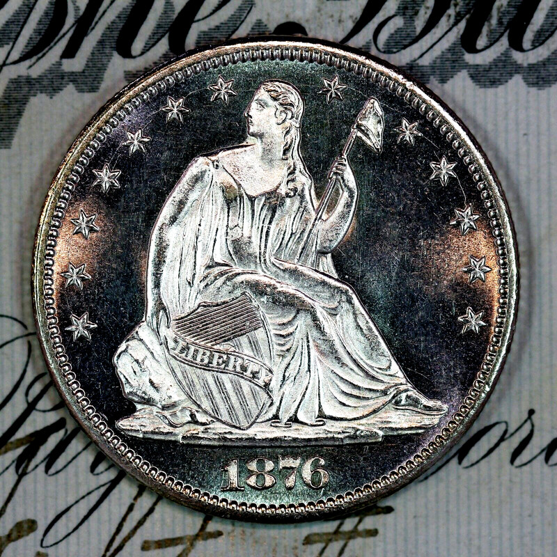 * 1876-CC * PRISTINE+ GEM BU MS SEATED LIBERTY HALF-DOLLAR