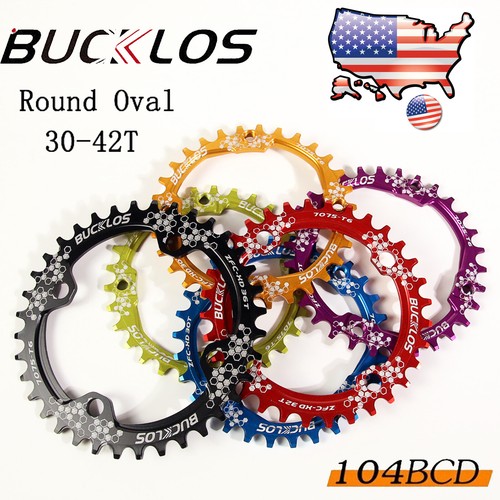 104BCD Bike Chainring 30-42T Narrow Wide Round Oval Chainwheel For 8-11S Chain