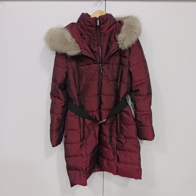 DKNY Women's Purple Puffer Coat Size Medium