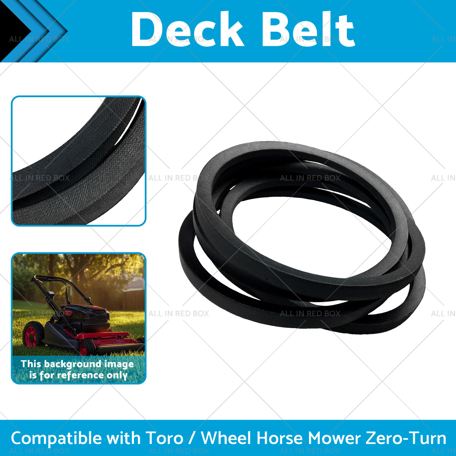 Deck Belt Suitable for Toro / Wheel Horse Mower Zero-Turn 75213