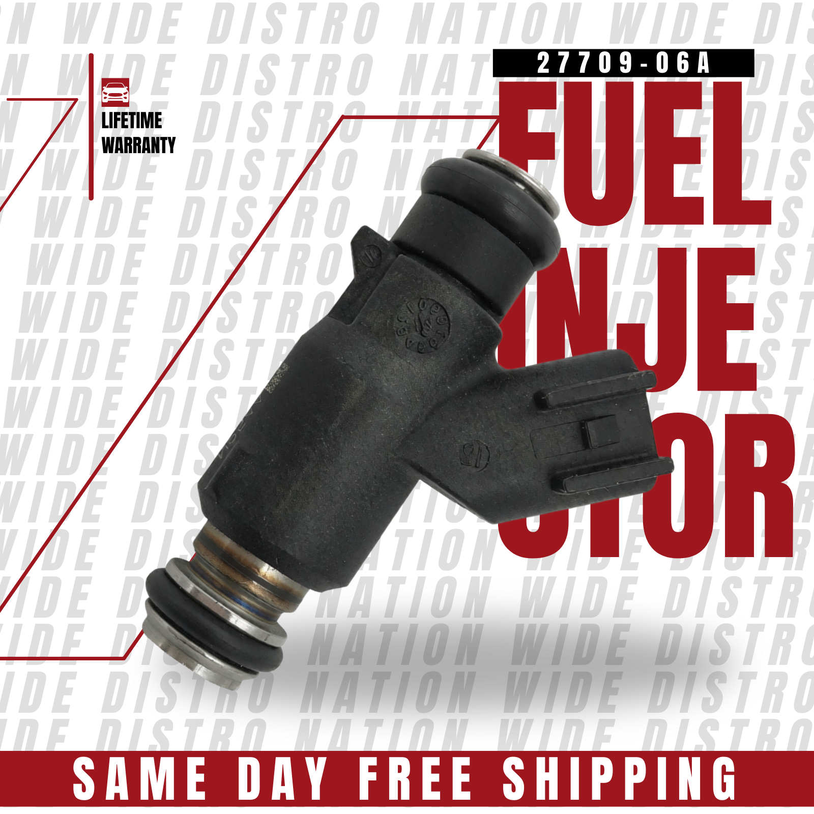 1x OEM DELPHI Fuel Injector for 2006 2007 Harley-Davidson King Police 27709-06A