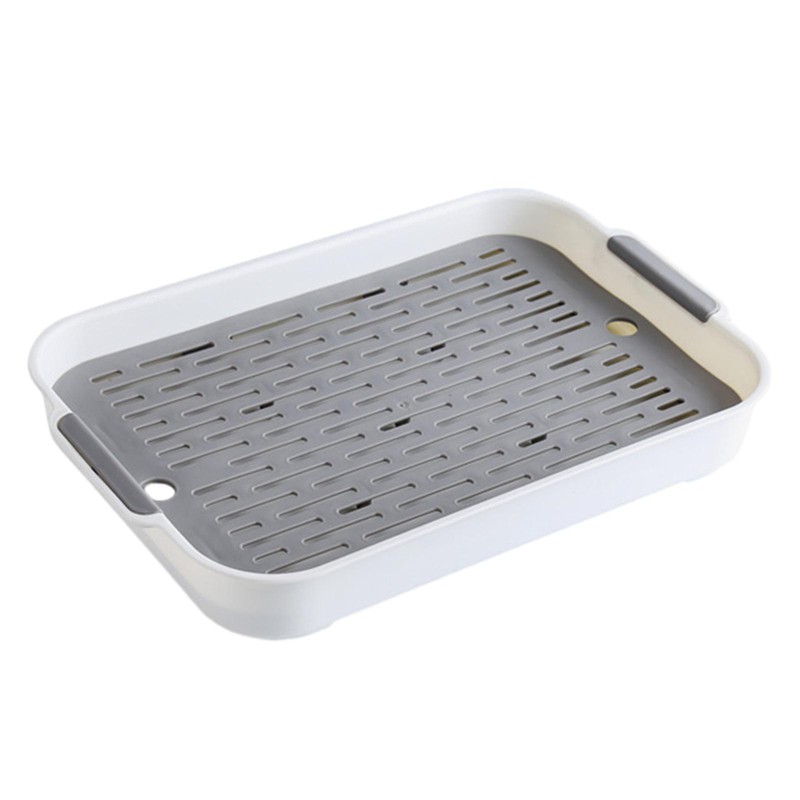 Rectangle Animal Pet Cat Rat Rabbit Pee Potty Trainer Litter Tray Toilet Corner