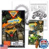 Monster Jam Mini Party Favors Set for Kids - Bundle with 24 Mini Monster Jam Grab n Go Play Packs with Coloring Pages, Stickers and More (Monster Jam Birthday Party Supplies)