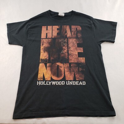 Vintage 2011 Hollywood Undead Hear Me Now Rock Band T Shirt M